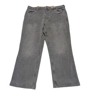 Duluth Trading Men's Flex Ballroom Jeans 42x28 Black Relaxed Stretch